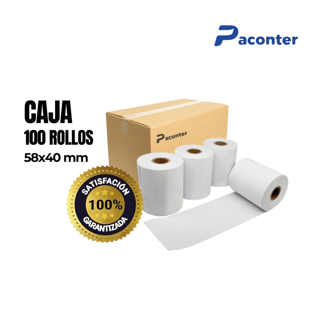 Caja 100 Rollos 58*40 mm